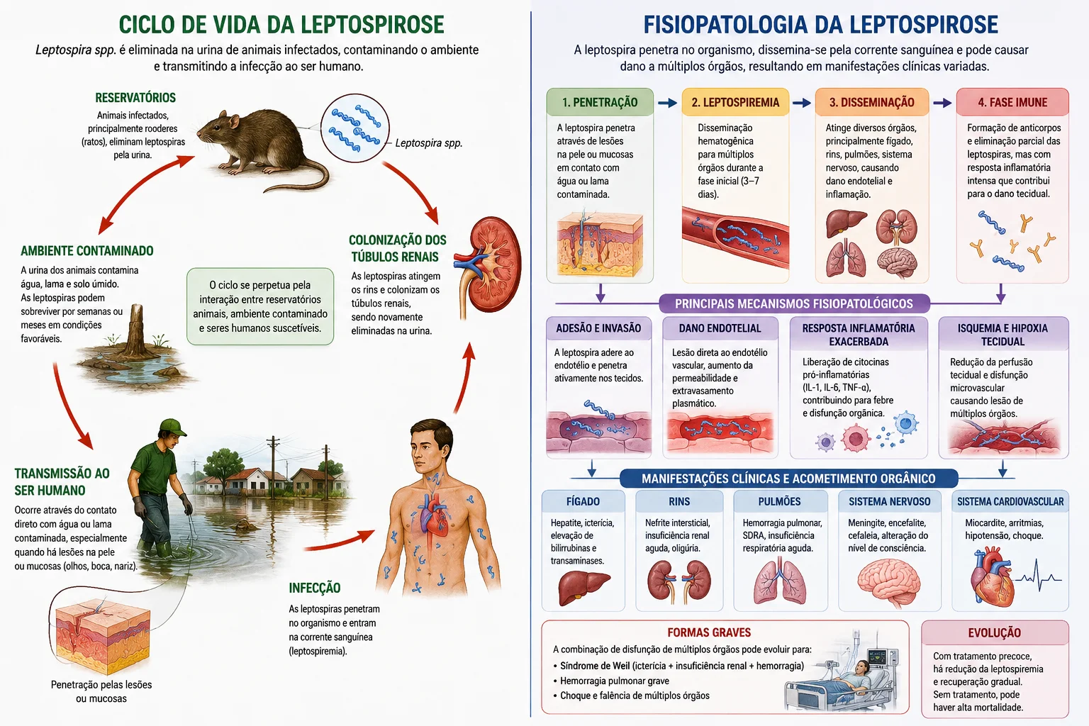 Fisiopatologia da leptospirose