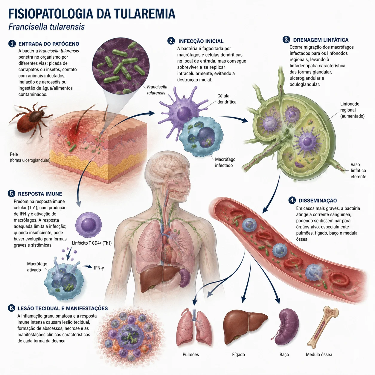 Fisiopatologia da tularemia