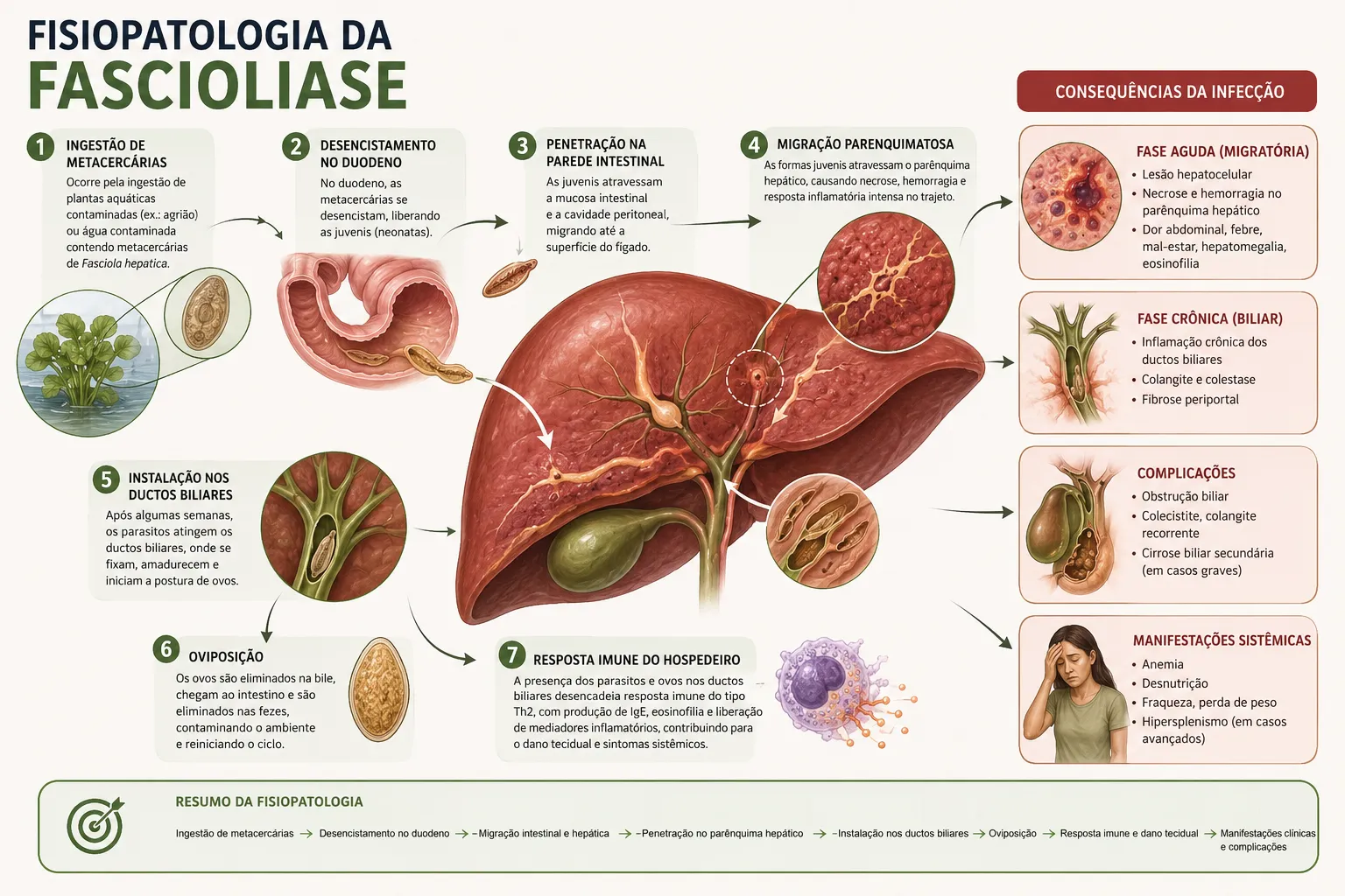 Ciclo de vida e fisiopatologia da fasciolíase