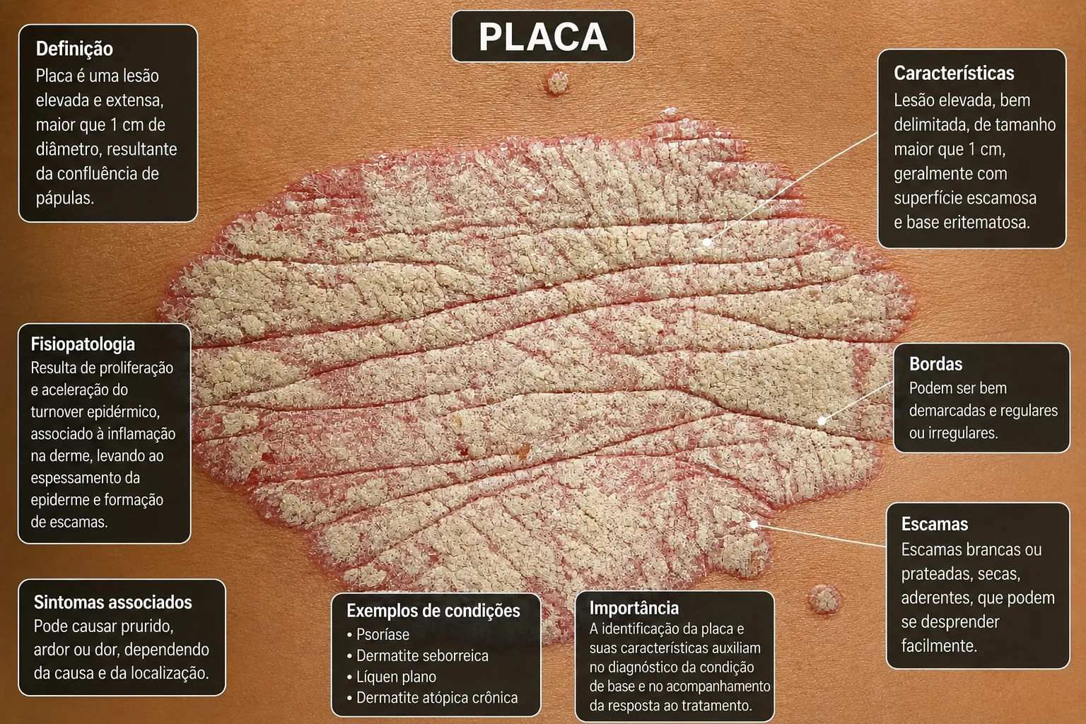 Placa dermatológica