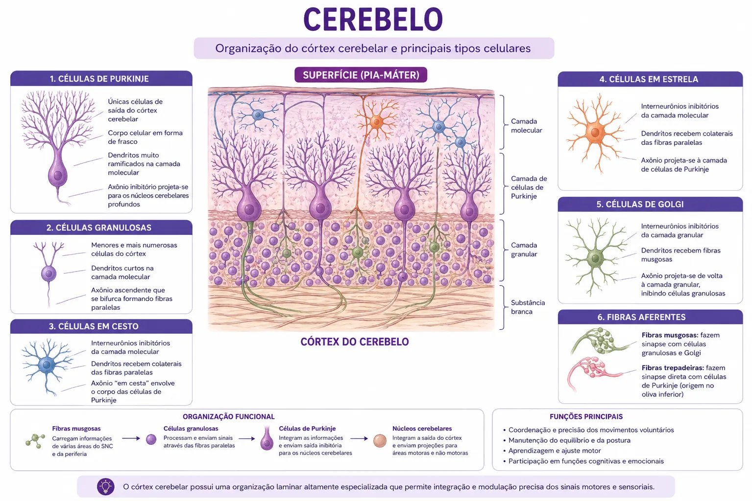 Organização celular do cerebelo